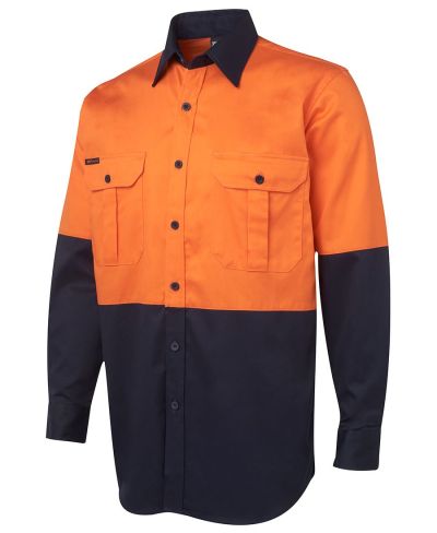 HI VIS L/S 190G WORK SHIRT