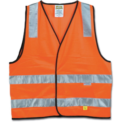 Hi-Vis Orange safety Vest-Day/Night