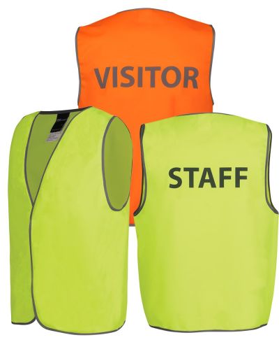 HI VIS SAFETY VEST STAFF/ VISITOR